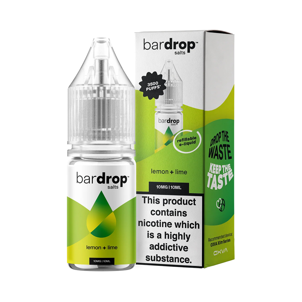 Bar Drop Lemon Lime Nic Salt 10ml E-Liquid