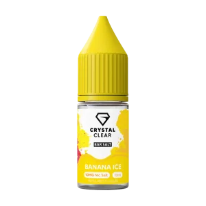 Crystal Clear Banana Ice Nic Salt E-Liquid 10ml