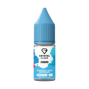 Crystal Clear Blueberry Sour Raspberry Nic Salt E-Liquid 10ml