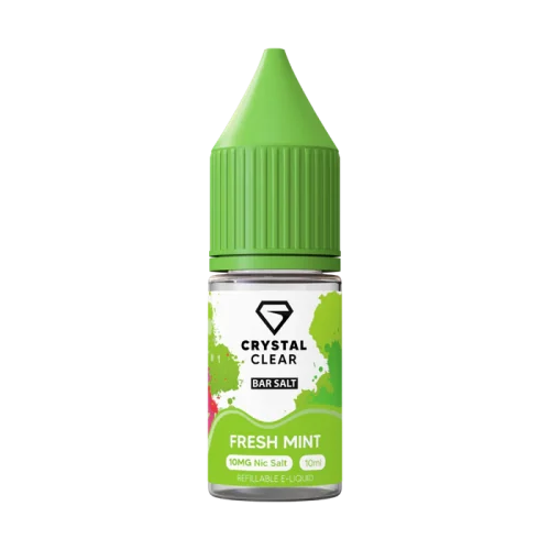 Crystal Clear Fresh Mint Nic Salt E-Liquid 10ml