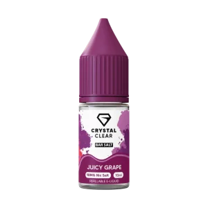 Crystal Clear Juicy Grape Nic Salt E-Liquid 10ml