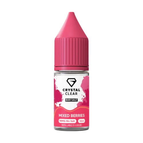 Crystal Clear Mixed Berries Nic Salt E-Liquid 10ml