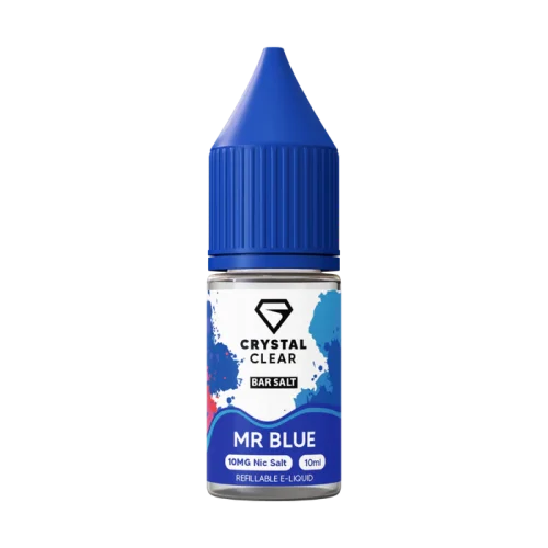 Crystal Clear Mr Blue Nic Salt E-Liquid 10ml