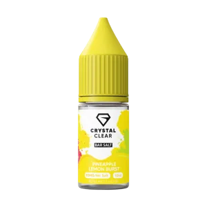 Crystal Clear Pineapple Lemon Nic Salt E-Liquid 10ml
