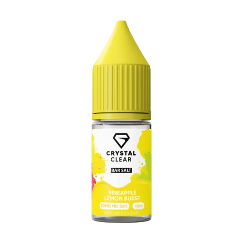 Crystal Clear Pineapple Lemon Nic Salt E-Liquid 10ml