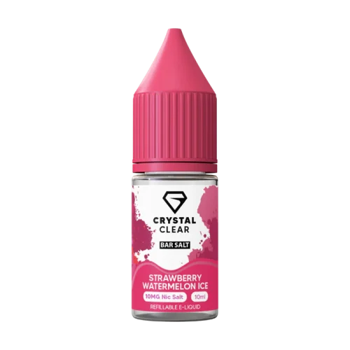 Crystal Clear Strawberry Watermelon Nic Salt E-Liquid 10ml