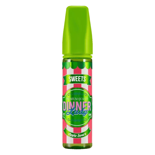 Dinner Lady Sweets Apple Sours 50ml Shortfill