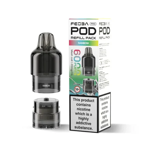 FEOBA Big Bar 6000 Rainbow Prefilled Pod and Refill