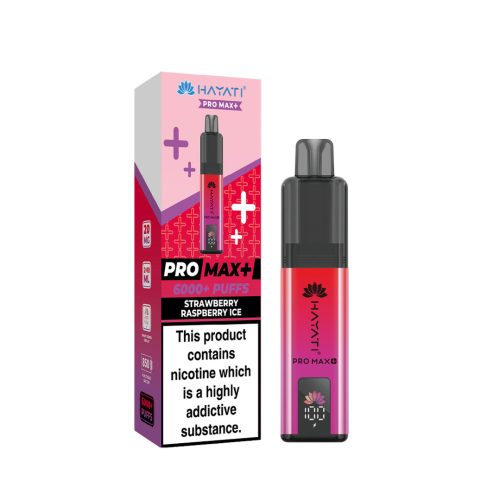 Hayati Pro Max Plus 6000 Puffs Strawberry Raspberry Ice Pod Kit