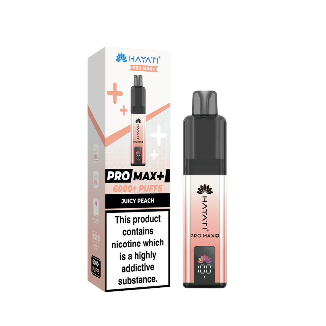 Hayati Pro Max Plus 6000 Puffs Juicy Peach Pod Kit