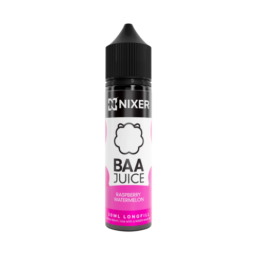 Nixer Baa Juice Raspberry Watermelon E-Liquid Concentrate 30 ml Mix and Create