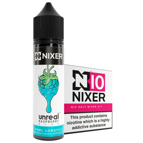 Nixer Unreal Raspberry Blue E-Liquid Concentrate 30 ml Mix and Create
