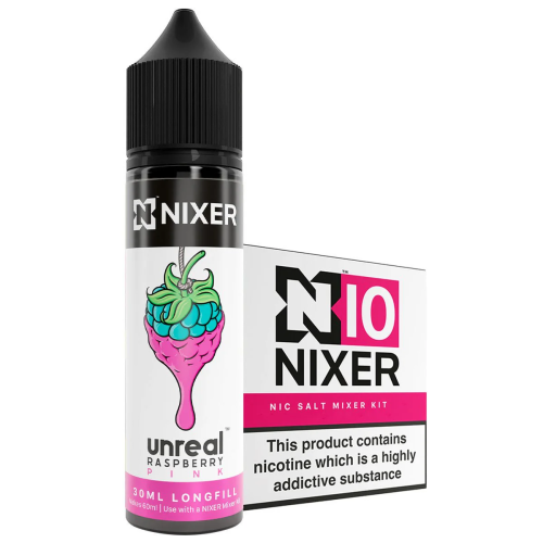 Nixer Unreal Raspberry Pink E-Liquid Concentrate 30 ml Mix and Create