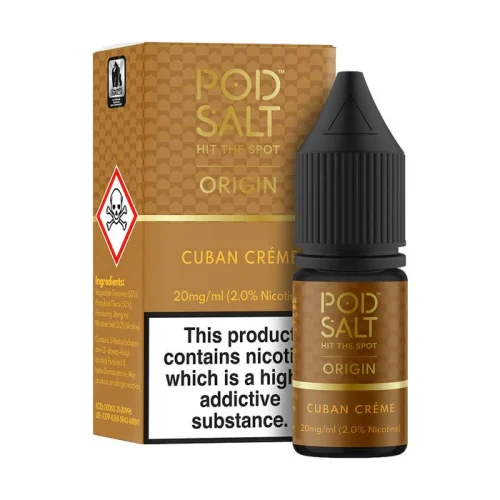 Pod Salt Cuban Creme Nic Salt E-Liquid 10ml