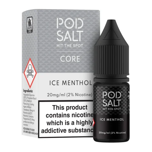 Pod Salt Iced Menthol Nic Salt E-Liquid 10ml – 11mg