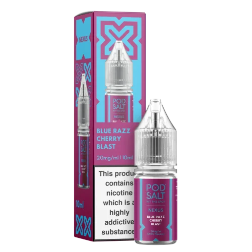 Pod Salt Nexus Blue Razz Cherry Blast Nic Salt E-Liquid 10ml