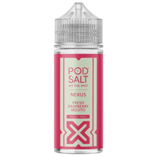 Pod Salt Nexus Fresh Raspberry Mojito 100ml Shortfill E-Liquid