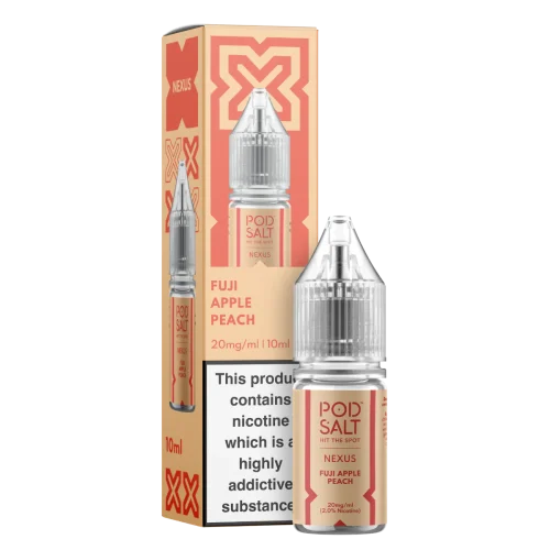 Pod Salt Nexus Fuji Apple Peach Nic Salt E-Liquid 10ml