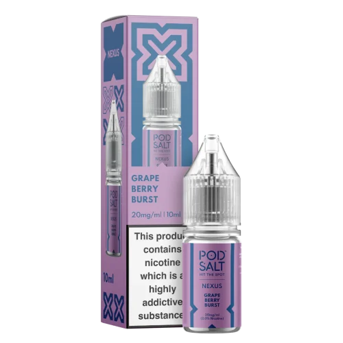 Pod Salt Nexus Grape Berry Burst Nic Salt E-Liquid 10ml