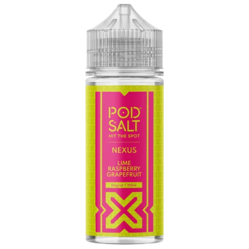 Pod Salt Nexus Lime Raspberry Grapefruit 100ml Shortfill E-Liquid
