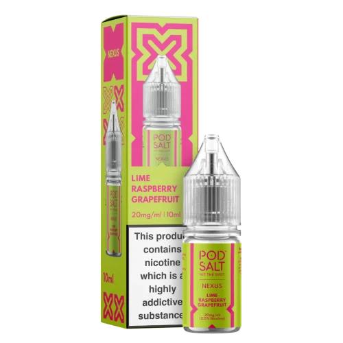 Pod Salt Nexus Lime Raspberry Grapefruit Nic Salt E-Liquid 10ml