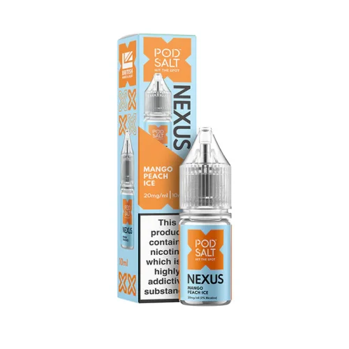 Pod Salt Nexus Mango Peach Ice Nic Salt E-Liquid 10ml