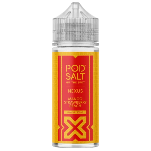 Pod Salt Nexus Mango Strawberry Peach 100ml Shortfill E-Liquid