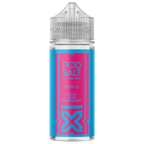 Pod Salt Nexus Sour Blue Raspberry 100ml Shortfill E-Liquid