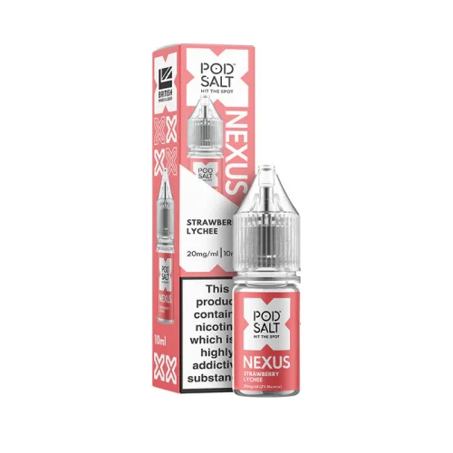 Pod Salt Nexus Strawberry Lychee Nic Salt E-Liquid 10ml