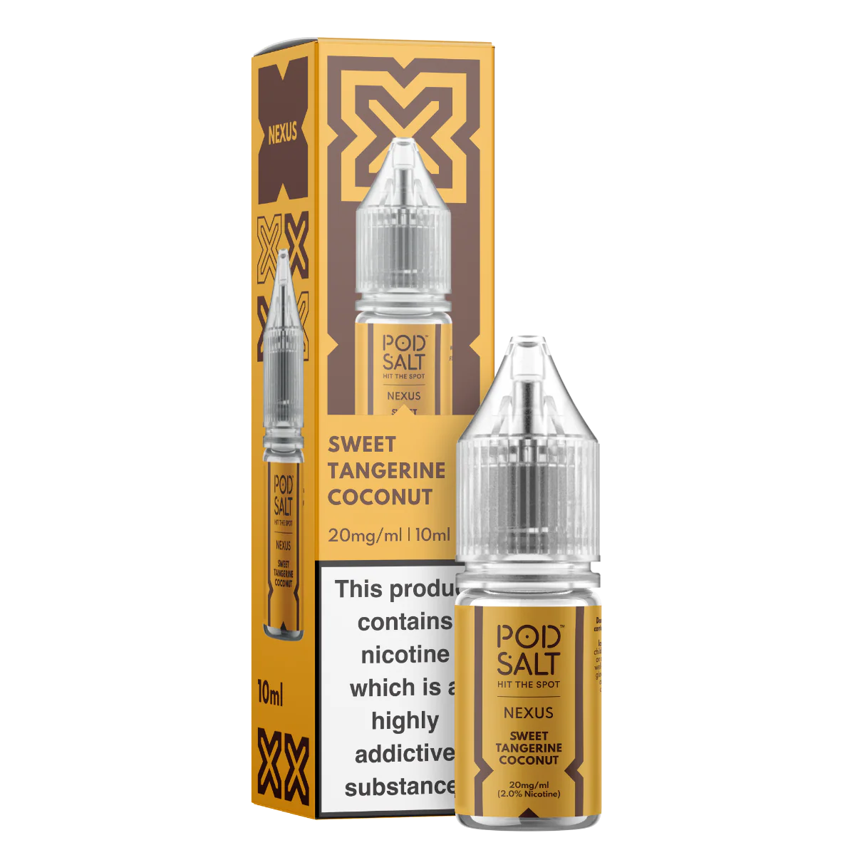 Pod Salt Nexus Sweet Tangerine Coconut Nic Salt E-Liquid 10ml