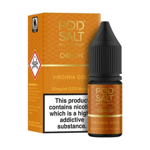 Pod Salt Virginia Gold Nic Salt E-Liquid 10ml