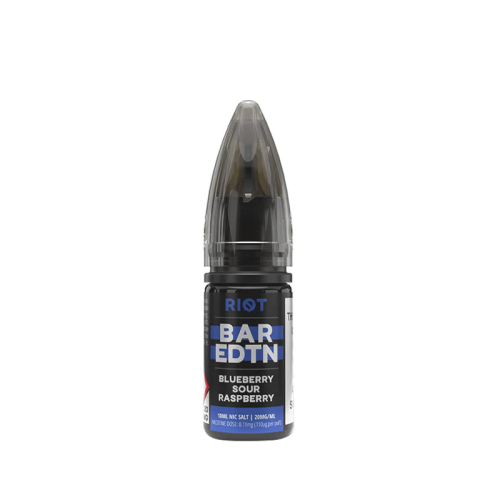 Riot BAR EDTN Blueberry Sour Raspberry Nic Salt E-Liquid 10 ml