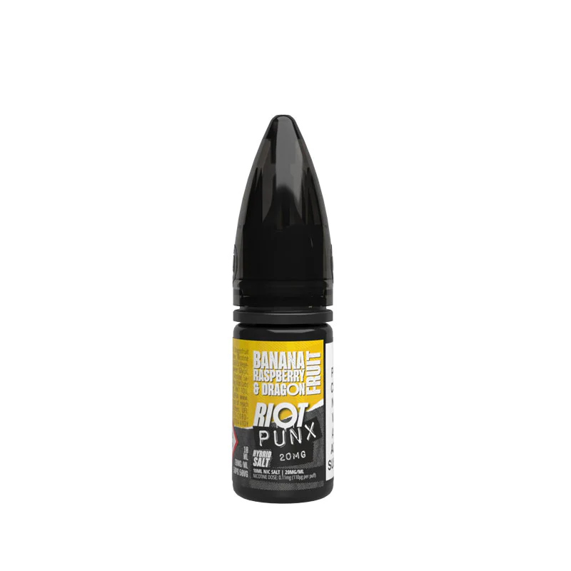 Riot Punx Banana Raspberry and Dragonfruit Hybrid E-Liquid 10ml
