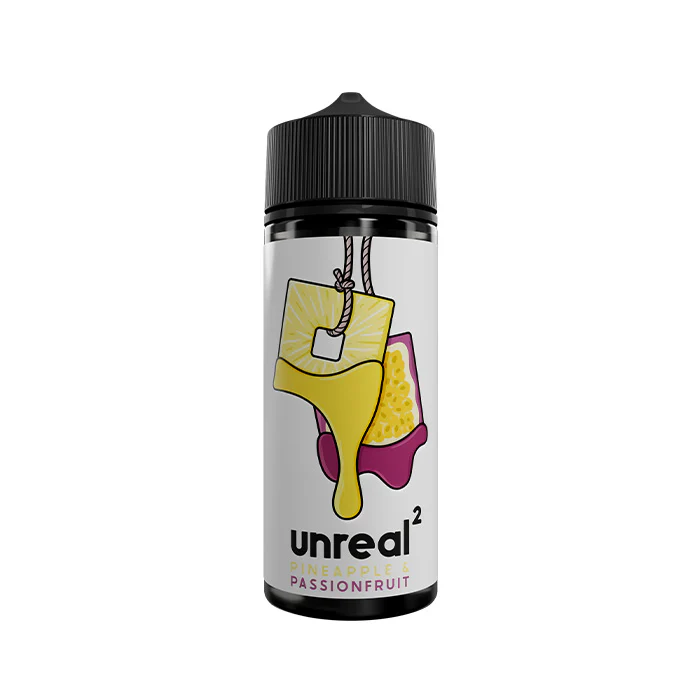 Unreal 2 Pineapple and Passionfruit 100ml Shortfill E-Liquid