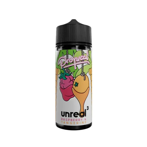 Unreal 3 Raspberry and Tangerine 100ml Shortfill E-Liquid